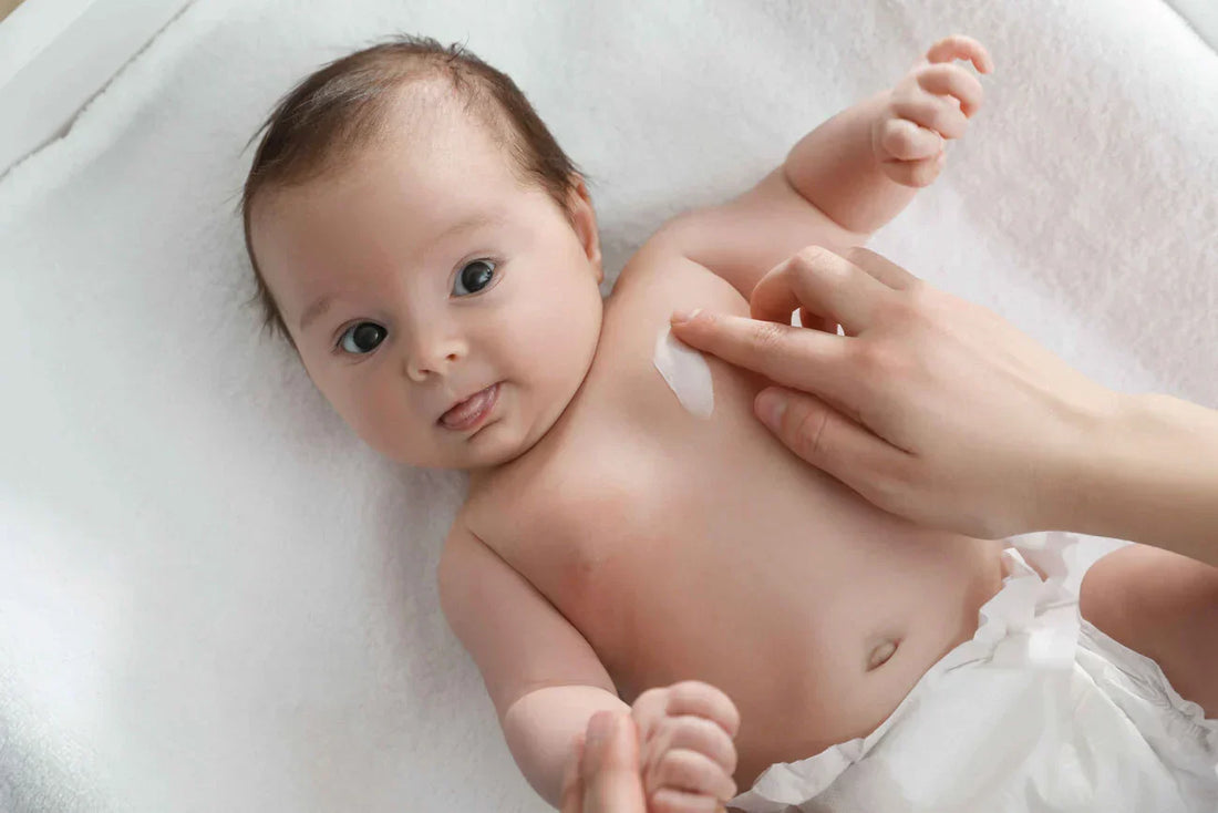 After bath baby lotion