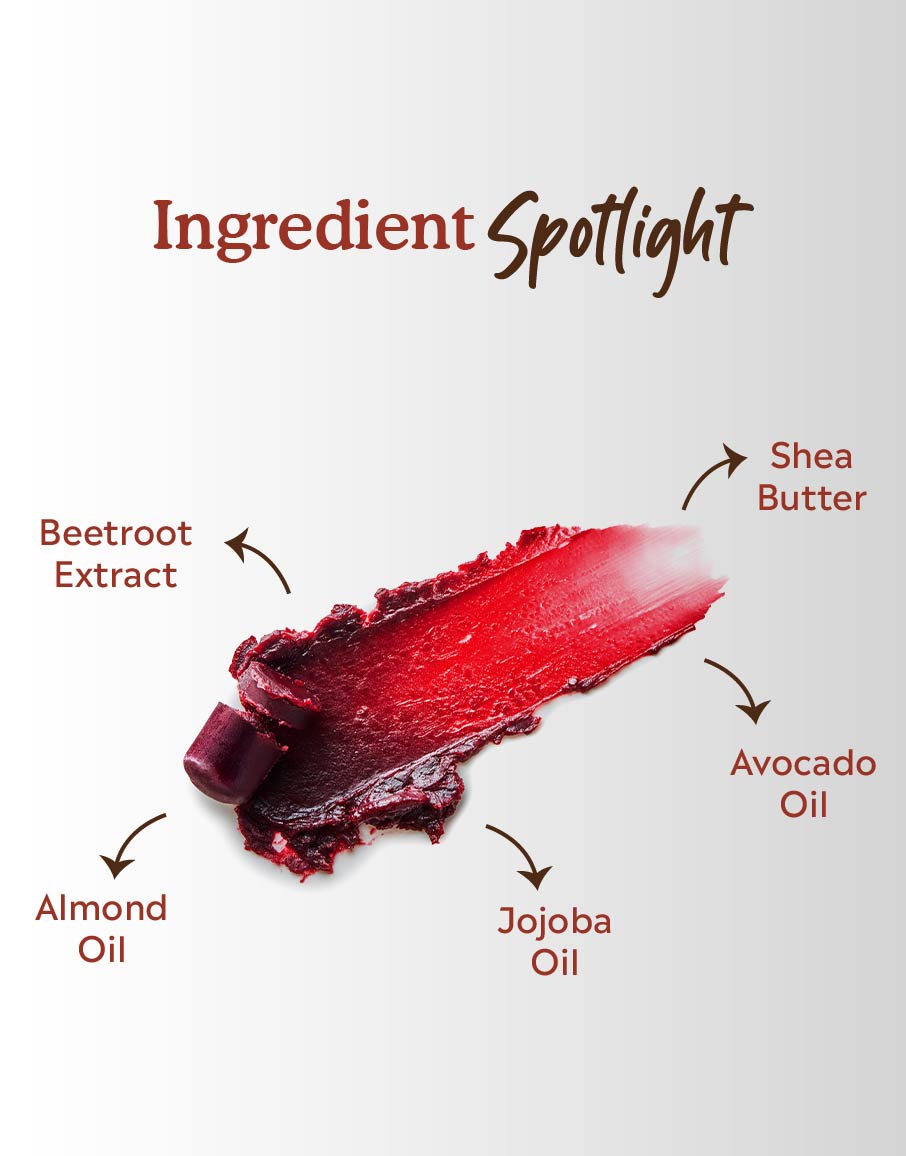 Lip balm with almond oil-Tinted lipbalm-Lip with beetroot extract