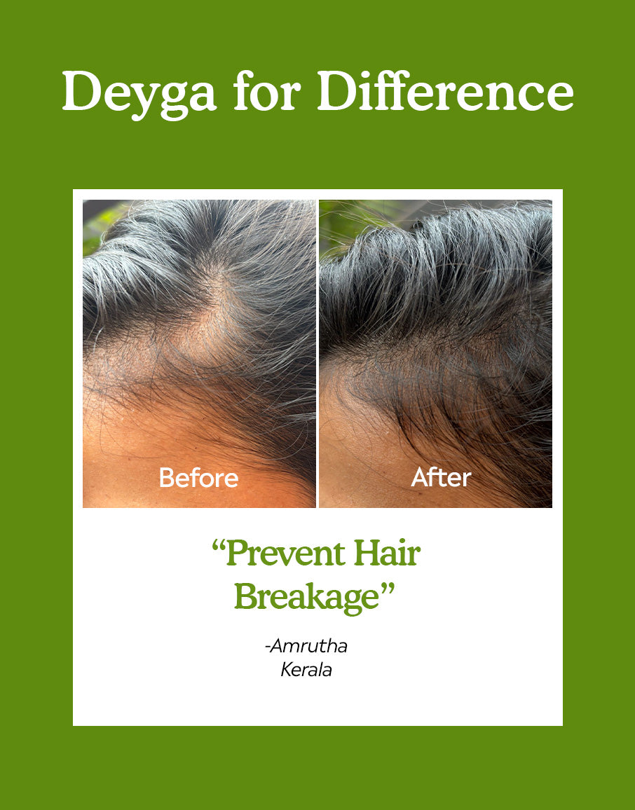 hair growth oil for women - Befor and after result