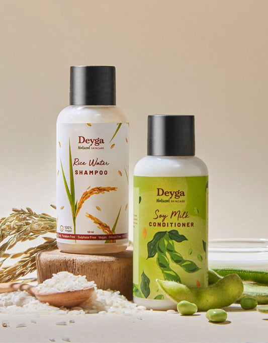 Rice Water Shampoo & Soy Milk Conditioner - 30ml