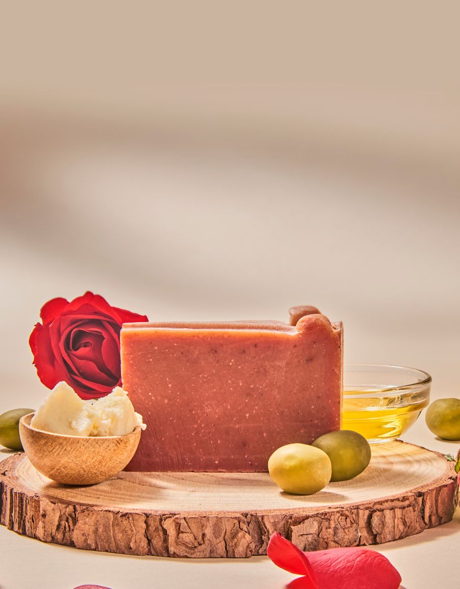 Rose Pink Clay Bath Bar Mini 75g