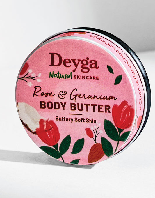 Deyga Rose & geranium body butter Mini 10g image