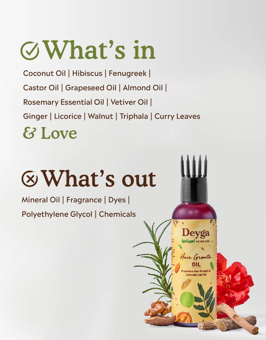 Premium hair growth oil