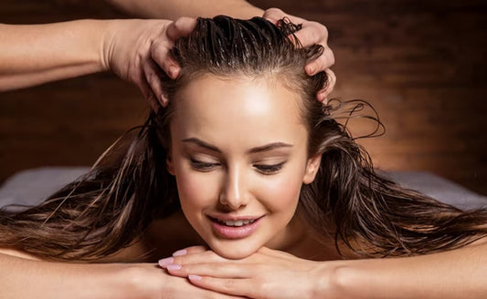 Scalp Massage with Hair Oils