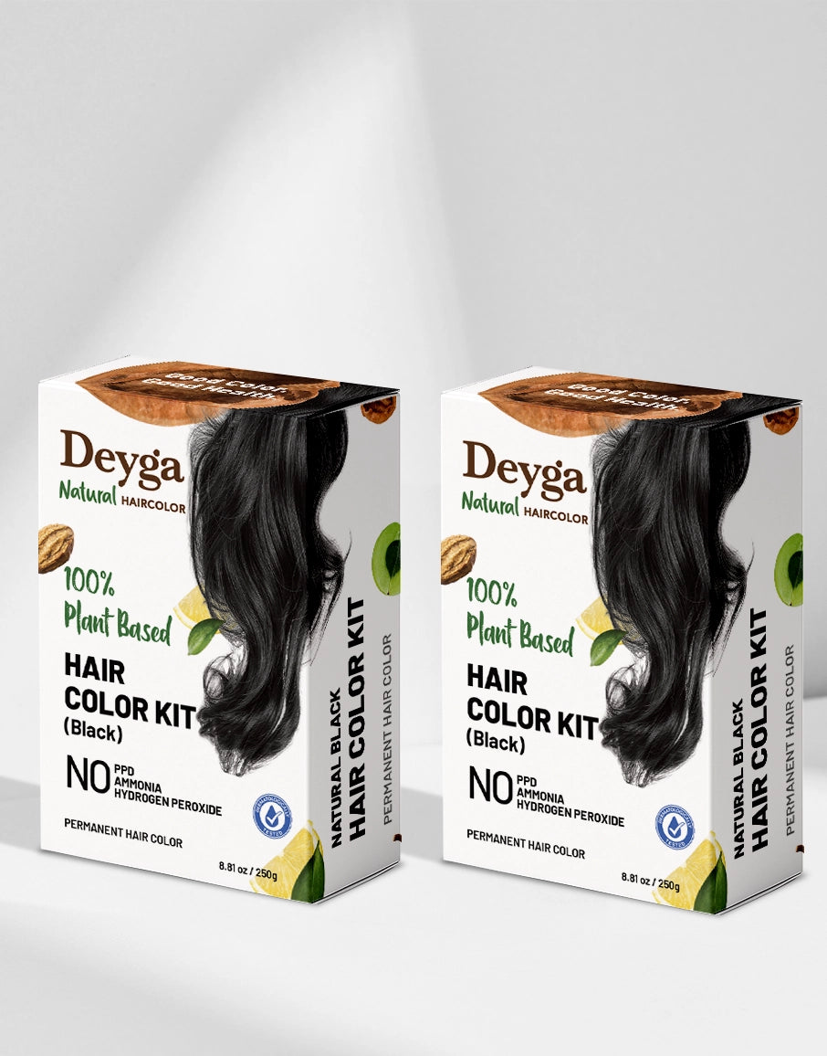 Deyga 100% Plant Based Hair Color - Black