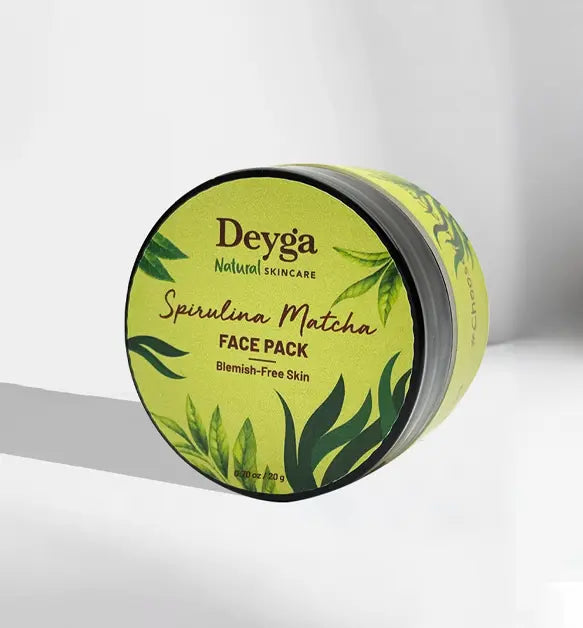 Spirulina Matcha Face Pack Mini 20g