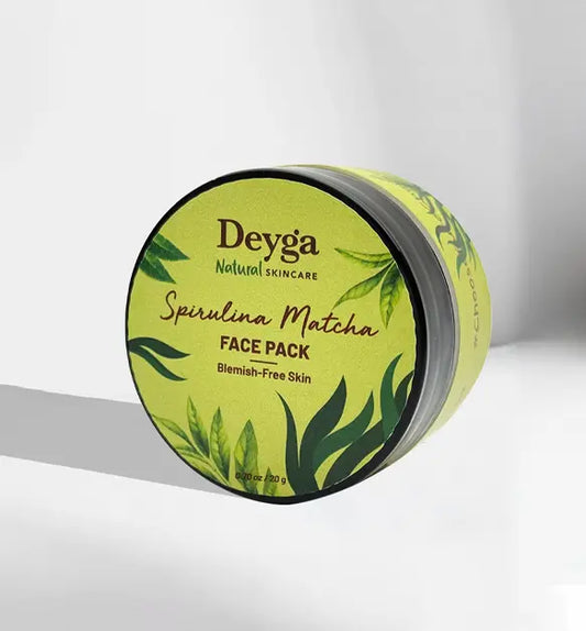 Spirulina Matcha Face Pack Mini 20g