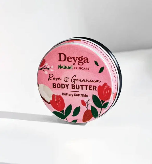 Rose & geranium body butter Mini 10g