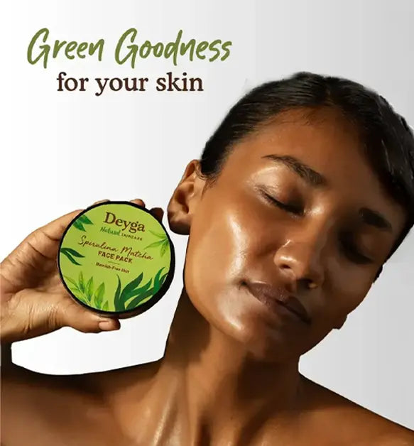Spirulina Matcha Face Pack 150g