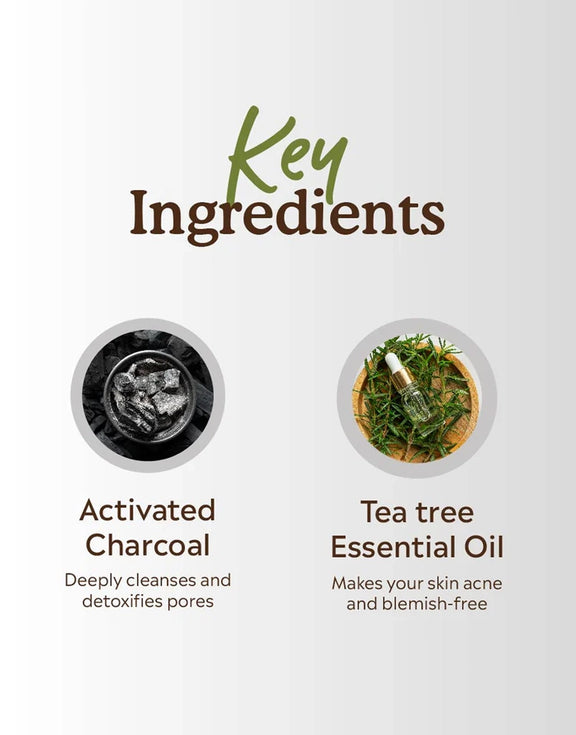 Key ingredients fo Charcoal Face Wash Mini 