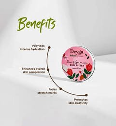 Rose & Geranium Body Butter 40g