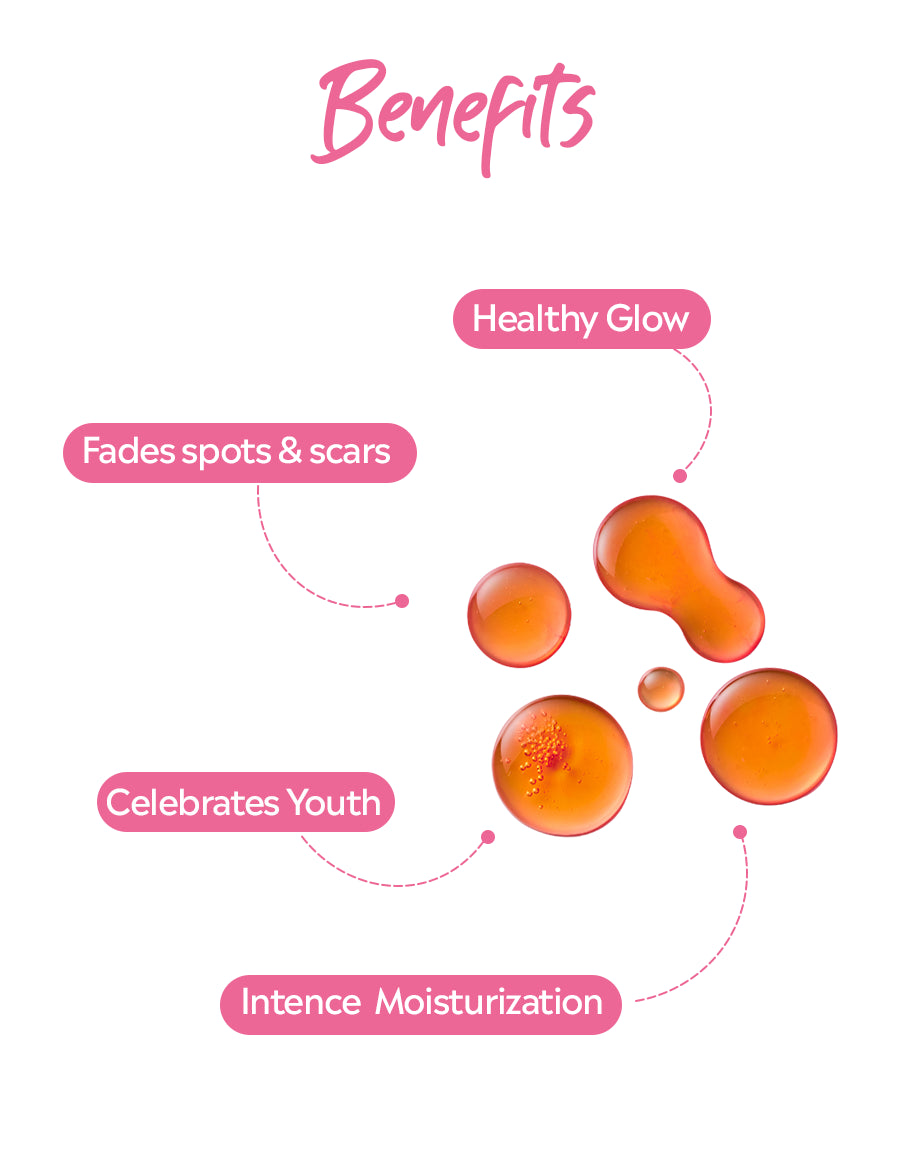 Benefits of using rose glow serum - Serum for dry skin - hydrating serum