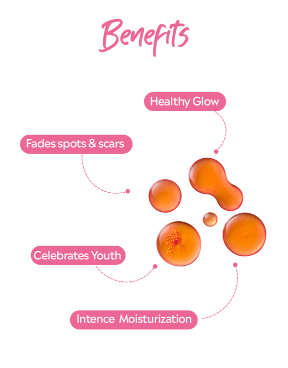 Benefits of using rose glow serum - Serum for dry skin - hydrating serum