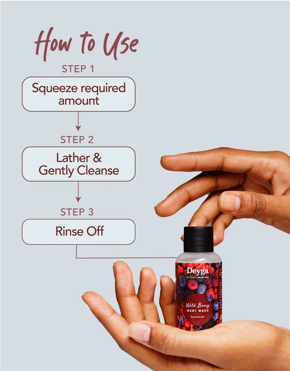 How to use Wild Berry Body Wash 