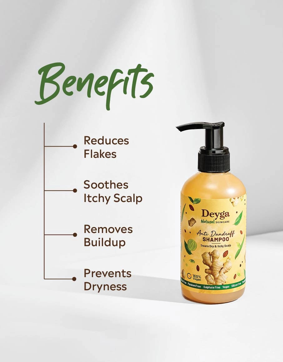 Benefits of deyga natural anti dandruff shampoo