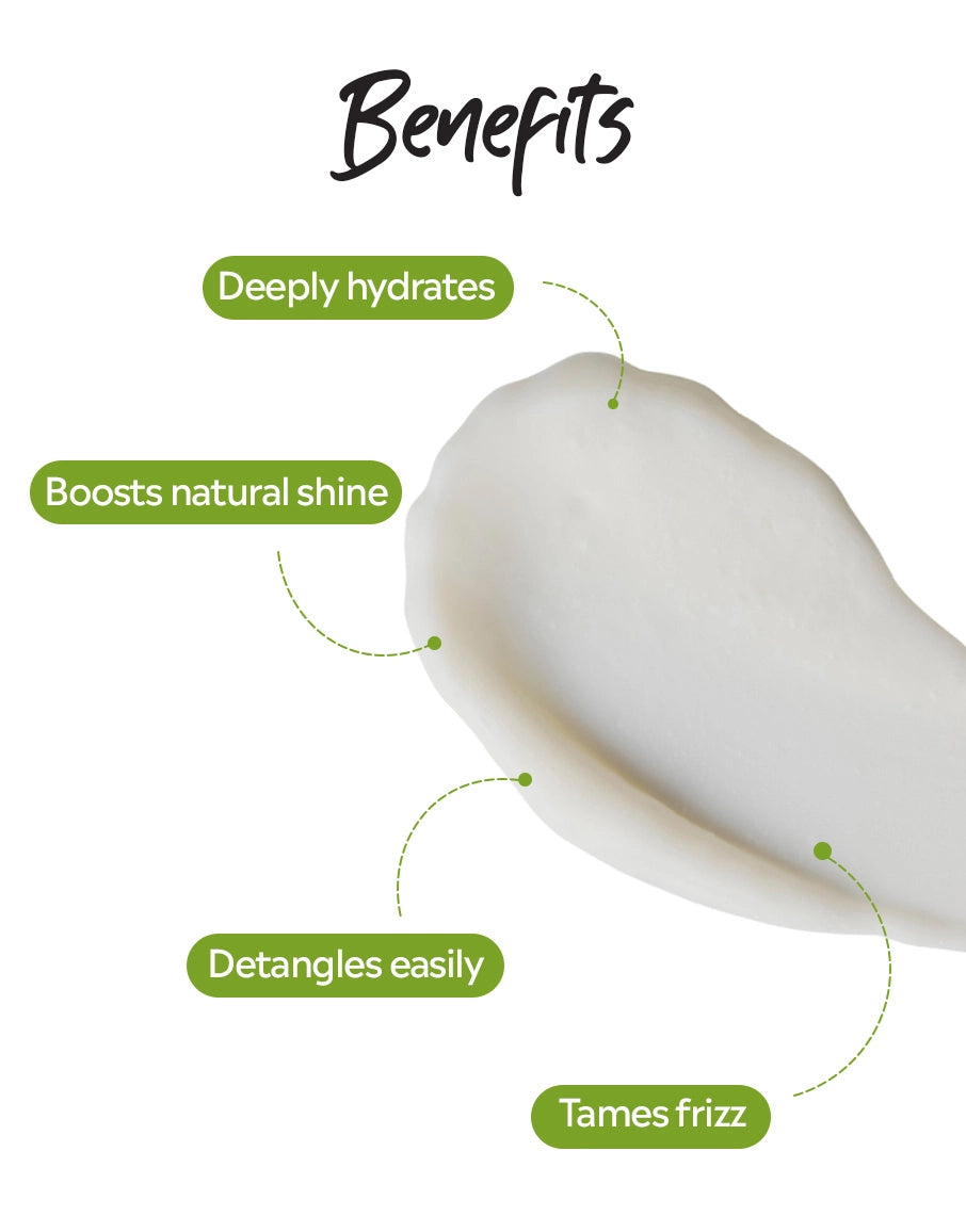 Conditioner for Deep Hydration-Natural Hair Conditioner for Shine
-Soy Milk Conditioner for Easy Detangling-Frizz Control with Soy Milk Conditioner