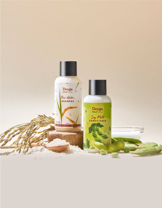 Rice Water Shampoo & Soy Milk Conditioner - 30ml