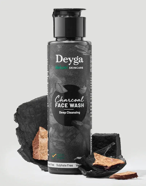 Deyga's charcoal face wash - facewash for acne - charcoal face wash for men - charcoal face wash for women