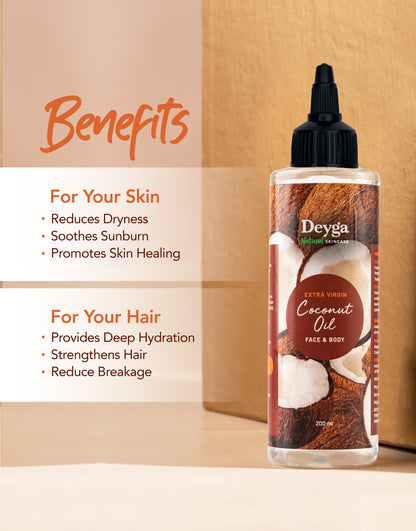 Deyga Extra Virgin Coconut Oil benefits