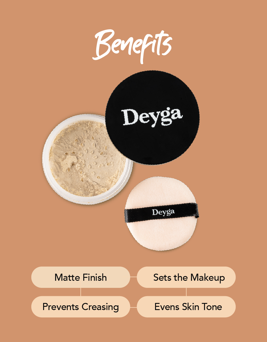 Deyga Loose Setting Powder benefits