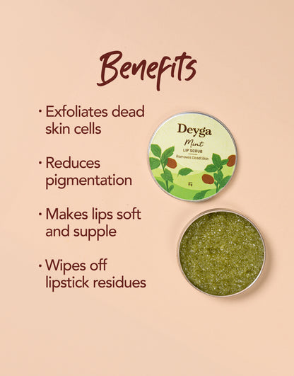 Deyga Mint Lip Scrub benefits