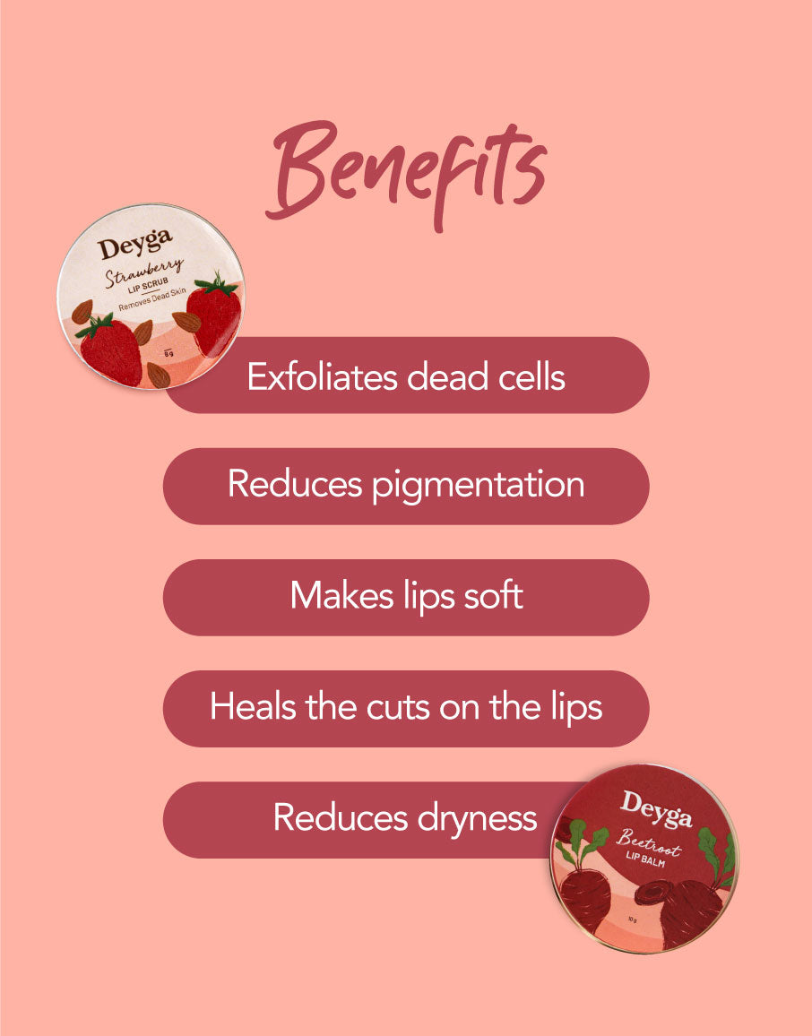 Deyga Nourished Lips Combo benefits