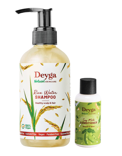 Deyga Rice Water Shampoo 220ml and Conditioner 50ml 