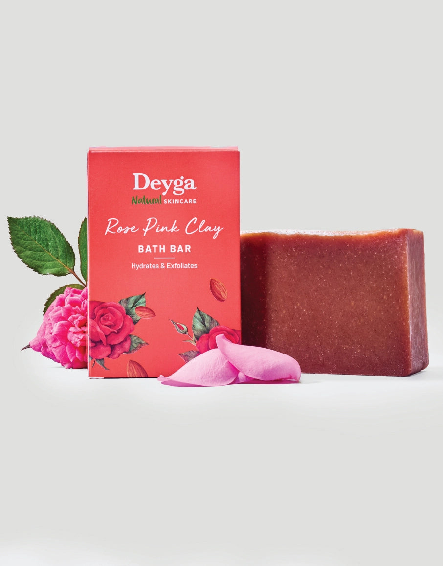 Deyga Rose Pink Clay Bath bar ingredients