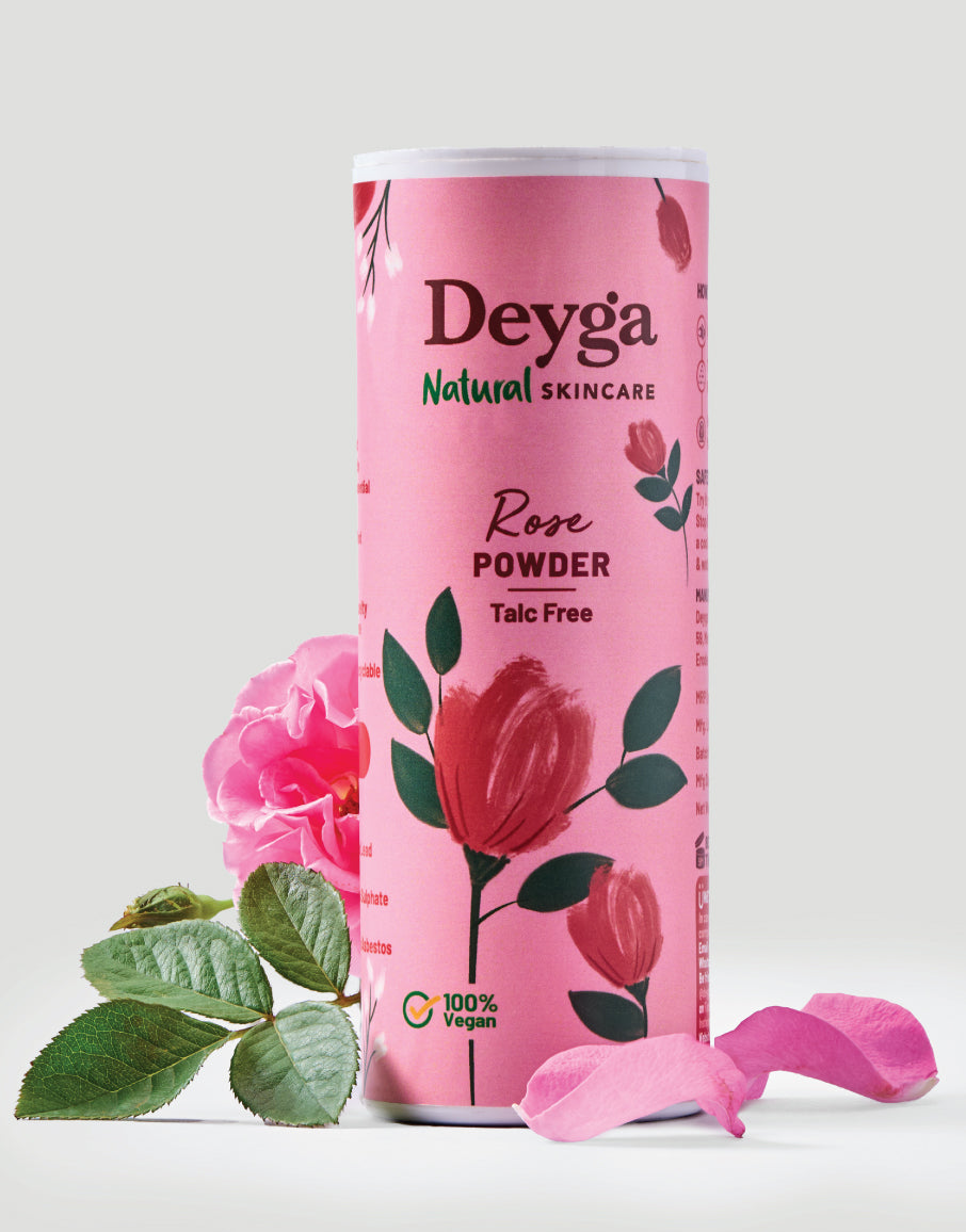 Deyga Rose Powder (Talc Free) ingredients - rose powder - rose face powder - rose powder for face
