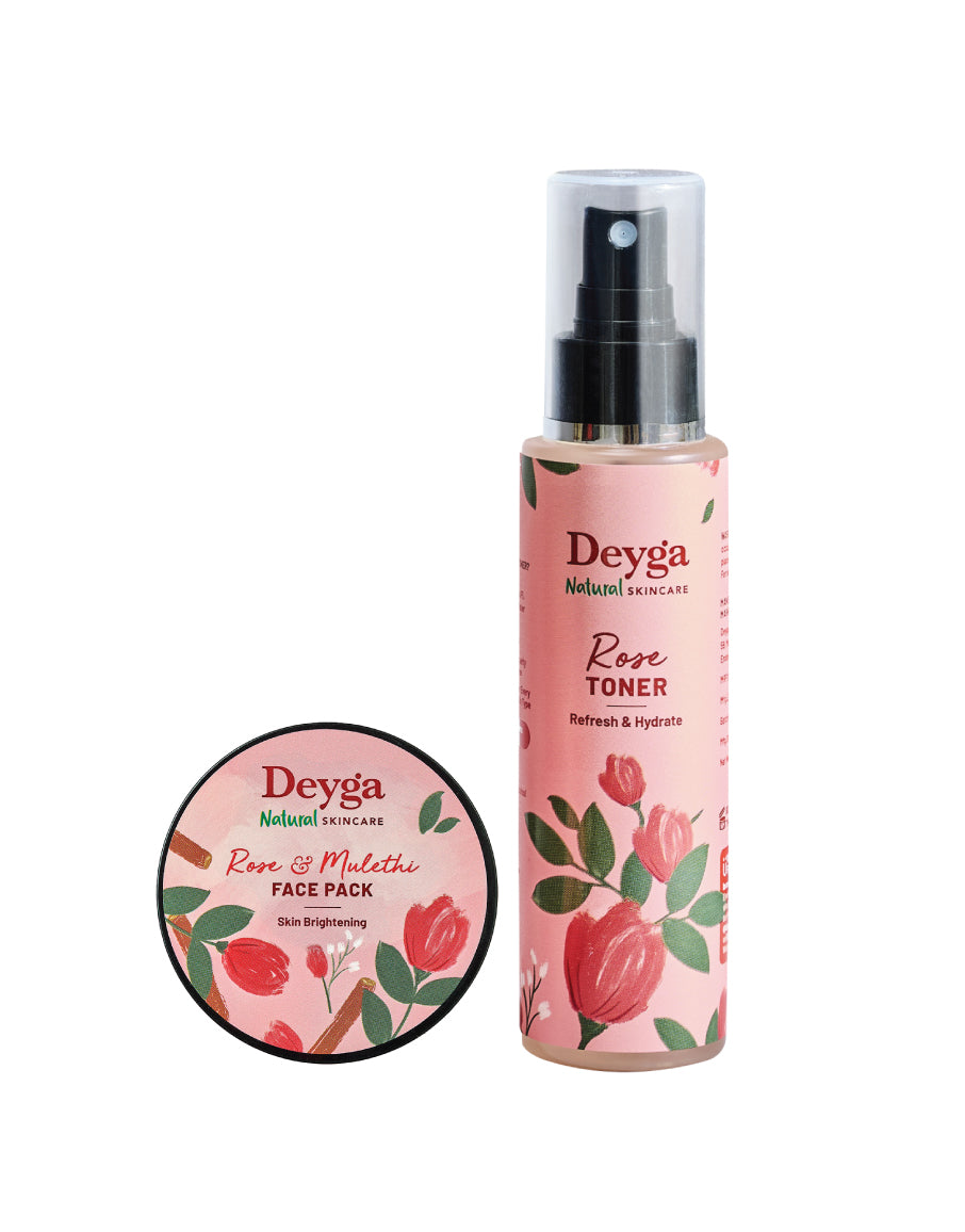 Deyga Rose Water Toner and Rose Mulethi Facepack