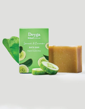 Deyga's cucumber & spinach soap- organic soap - chemical free soap - best organic soap - cucumber soap - spinach soap            