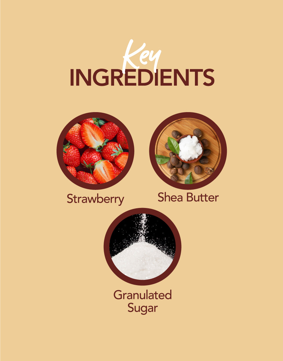 Deyga Strawberry Lip Scrub key ingredients