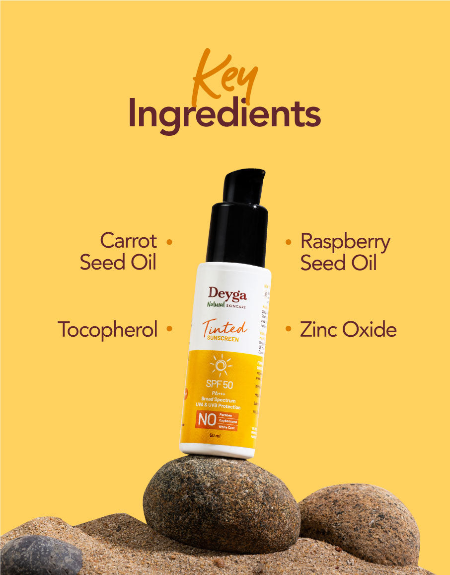 Deyga Sunscreen SPF 50 key ingredients