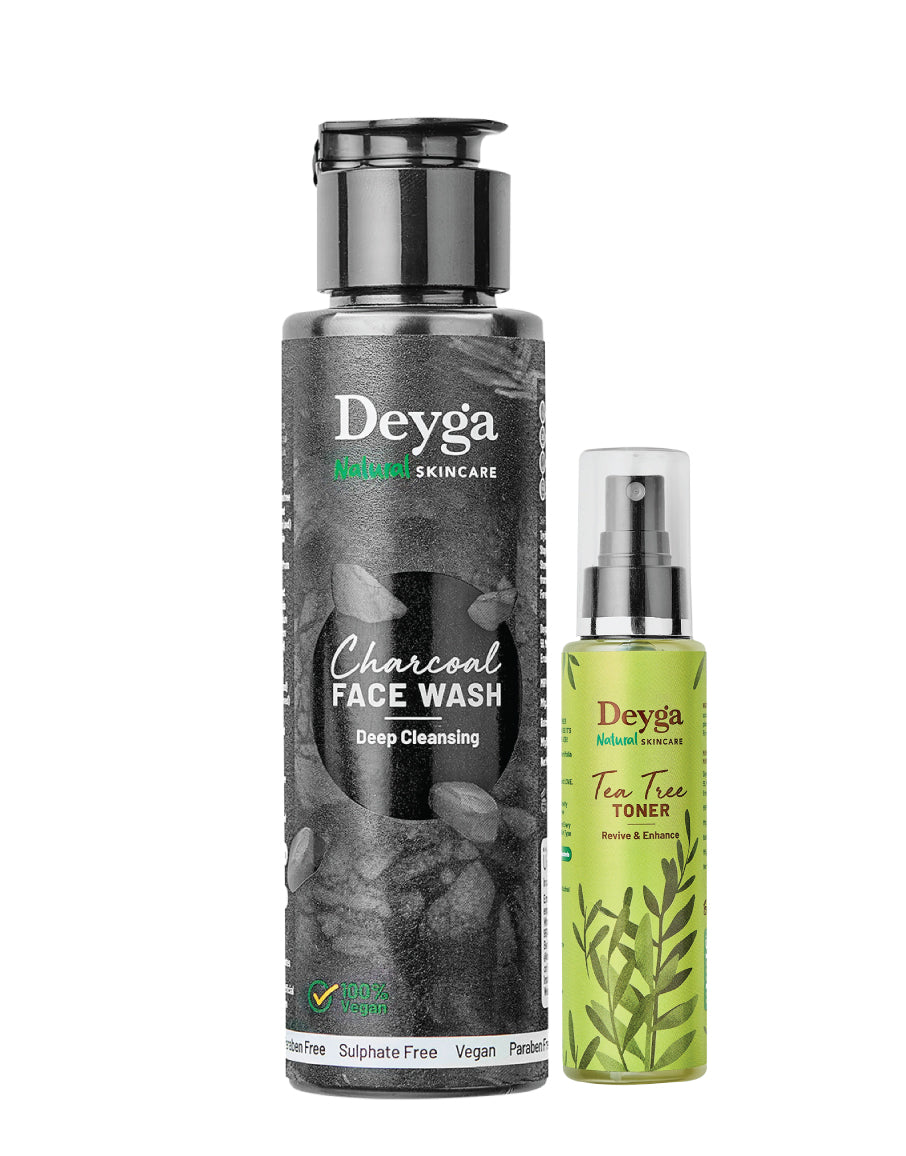 Deyga Tea Tree Facial Toner and Charcoal Facewash