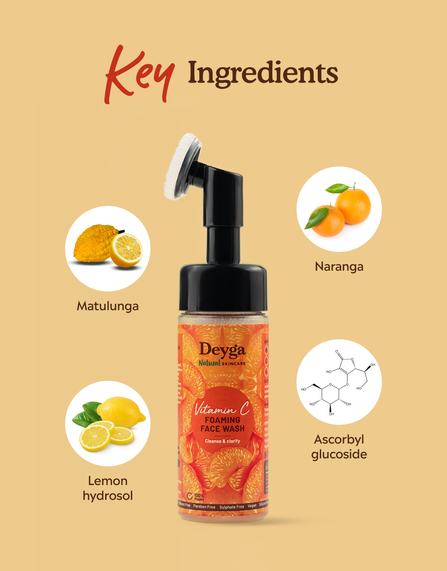 Deyga Vitamin C Foaming Facewash key ingredients