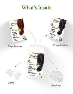 Chemical free hair dye- Hair mask kit - Natural Hair color kit - Pigment free hair dye