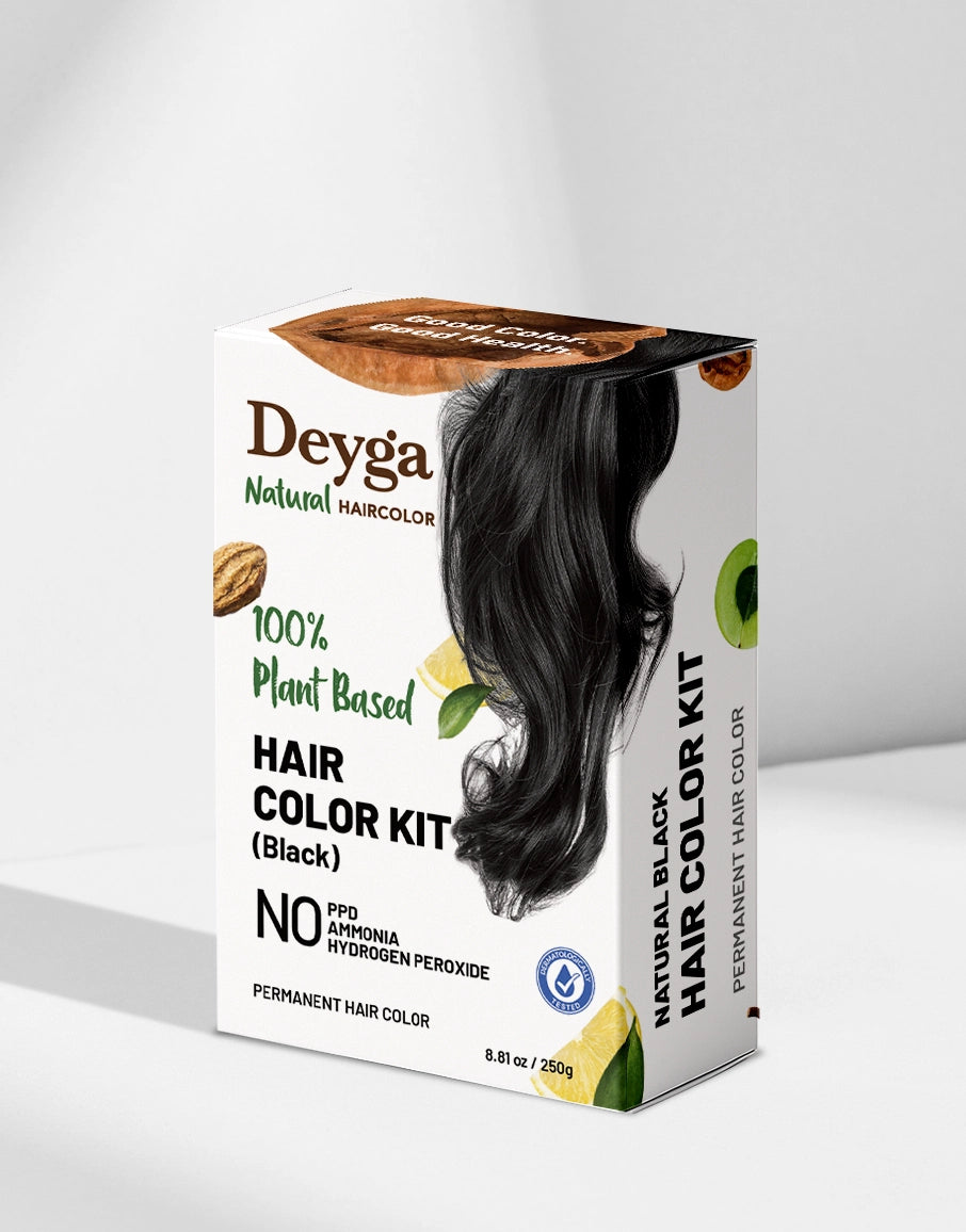 Deyga 100% Plant Based Hair Color - Black