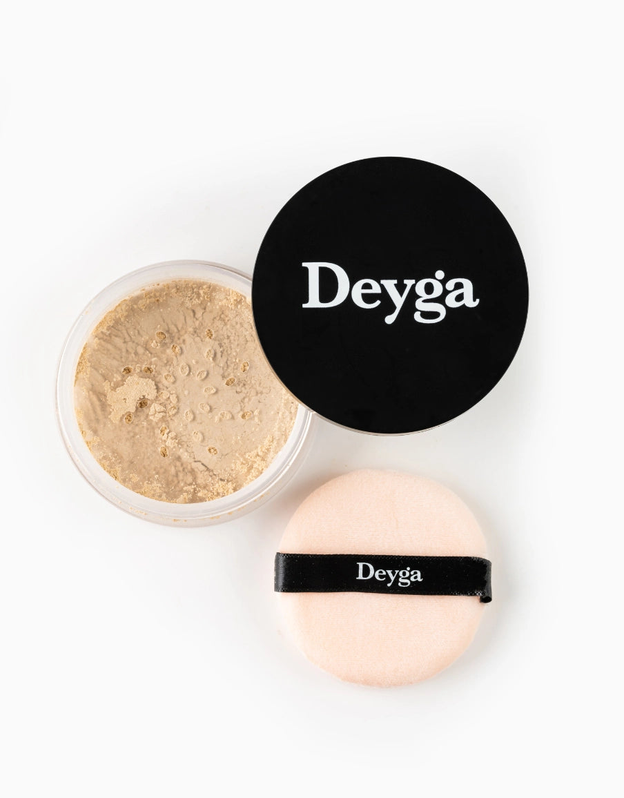 Deyga Loose Setting Powder - organic compact powder - natural face powder
