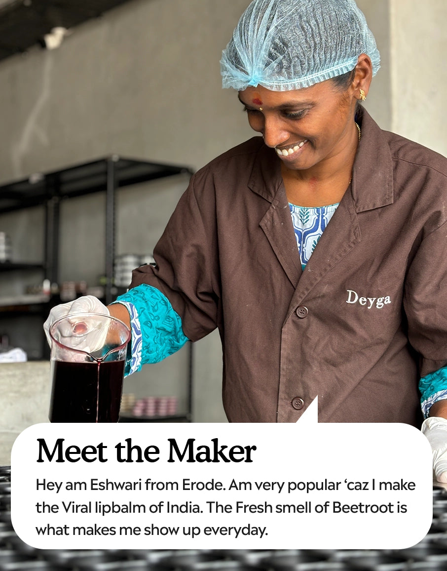 making process of Beetroot Lip Balm - Classic