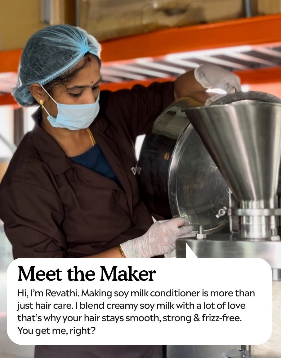 soy milk conditioner making - Natural Hair Conditioner for Frizz and Dryness - Manufacturing of soy milk conditioner