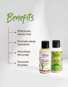 Travel friendly shampoo conditioner set-Sulfate free mini hair care set