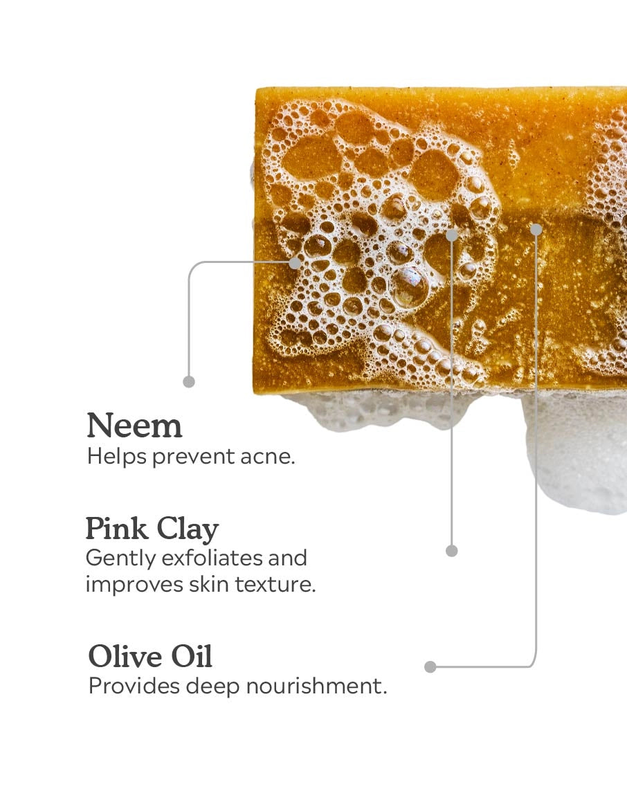 Deyga Neem and Turmeric Bath Bar ingredients - natural soap        
soap with turmeric        
termeric soap        
