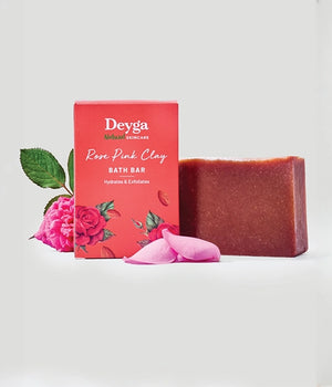 Rose Pink Clay Bath Bar 130g