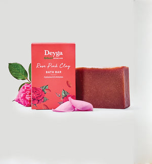 Rose Pink Clay Bath Bar 130g