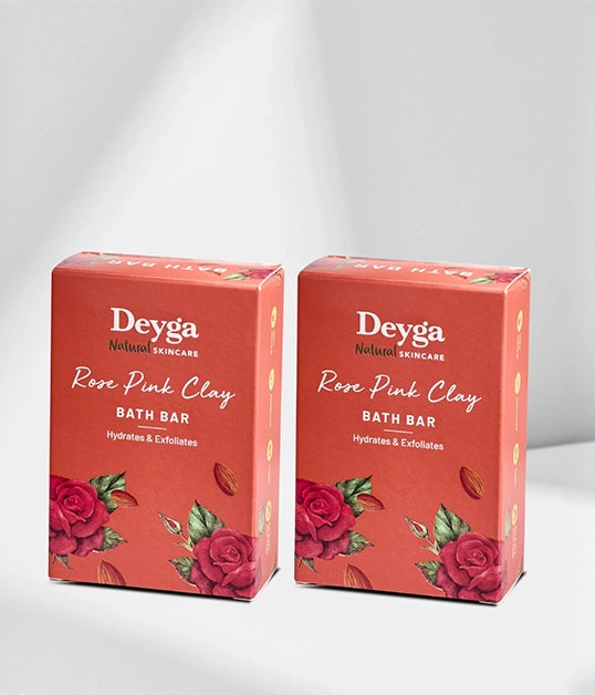 Rose Pink Clay Bath Bar 130g