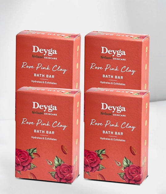 Rose Pink Clay Bath Bar 130g