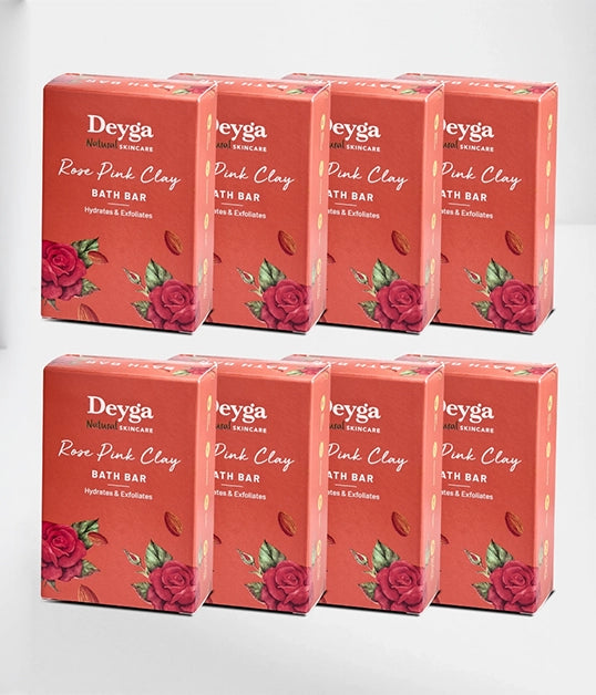 Rose Pink Clay Bath Bar 130g