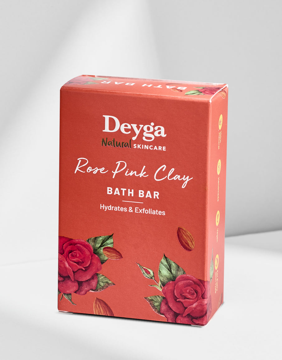 Rose Pink Clay Bath bar