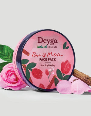 Deyga Rose & Mulethi Skin Brightening Pack - mulethi for face   - mulethi face pack      
