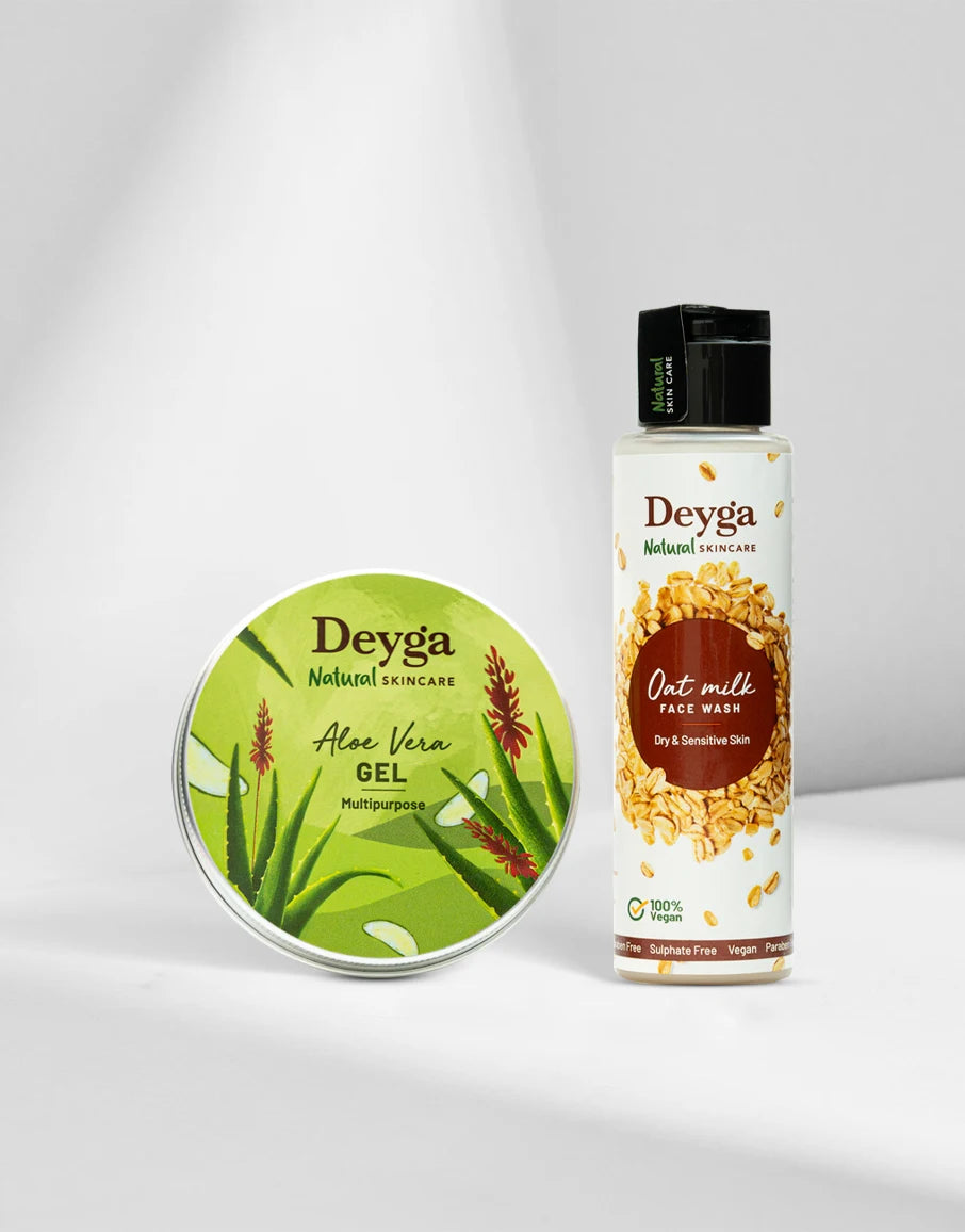 Sensitive Skin Combo - Deyga oats milk and aloevera gel